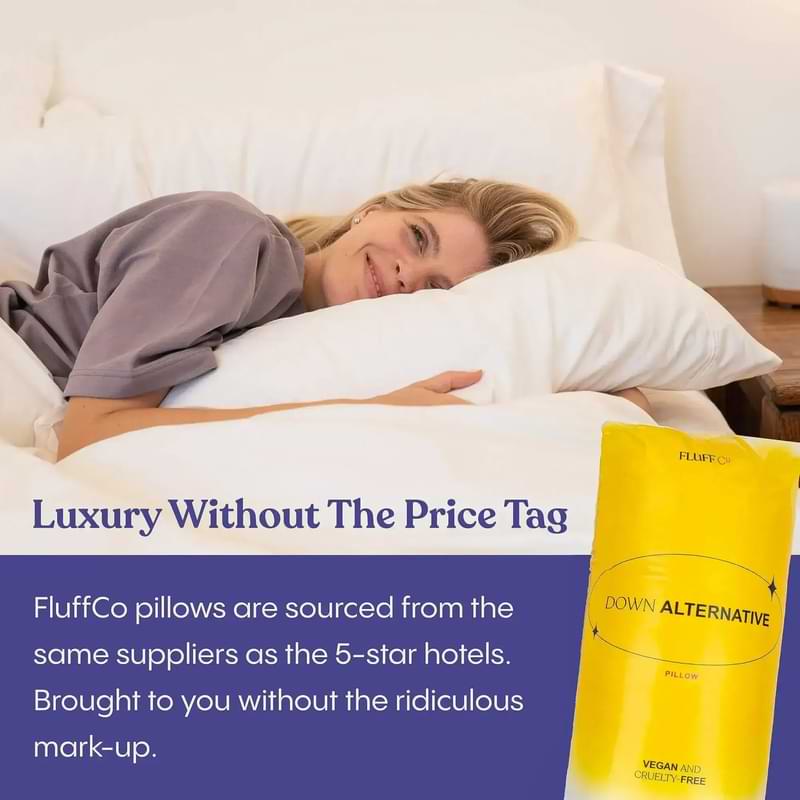 FluffCo Luxury Hotel Pillow Review1